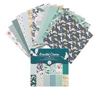 Briartw Scrapbook Paper Pad 15x15cm-12 Designs Oriental Charm Scrapbooking Supplies Kit,Single-Sided Patterned Cardstock Pads for Card Making,Background Borders,Designer Planner Journals