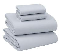 Briarwood Home 100% Cotton Flannel Sheet Set - 4 Piece Heavyweight Brushed Turkish Bedding - Super Soft, Warm, Cozy, Deep Pocket & Breathable All Season Sheets & Pillow Set (Gray, Full)