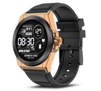 BRIBEJAT Smart Watch for Men, HD 1.32'' Touch Screen Stainless Steel Case Smartwatch, Waterproof Fitness Tracker Pedometer SpO2/Heart Rate/Sleep Monitor, Activity Tracker for iOS Android Phone