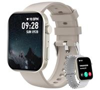 BRIBEJAT Smart Watch for Men Women (Answer/Make Call), 2.01'' Touch Screen Smartwatch, IP68 Waterproof, Fitness Tracker, Pedometer, Heart Rate/SpO2/Sleep Monitor, Compatible with IOS Android Phone