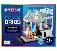 Bric: Structures | Brick & Electronics Exploration Kit | Over 20 Stem & Brick Projects | Full Color Project Manual | 20 Parts | 75 Bric-2-Snap Adapters | 140+ Brics