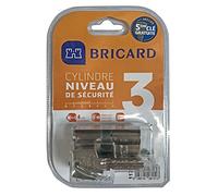 Bricard 11734 Astril 2.9 5 Keys Release Cylinder Made Brass, 10 Pistons, 2 inputs, Protection Against Drilling and Picking. Personal Card, Nickel-Plated Steel, 70 = 30+40