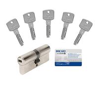 Bricard 15107 A6 Cylinder Lock with 5 Keys 35 + 35
