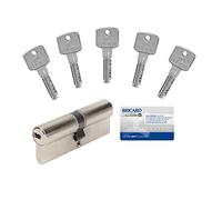 Bricard 15108 A6 Uncluttered Cylinder Lock 40 + 40 with 5 Keys