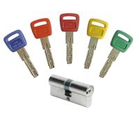 Bricard 16102 Olympia Lock Cylinder, Silver, 35+35