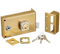 Bricard 1821 Foolscap Horizontal Wall Lock 5 Pin Reversible Pull/Push 140 x 85 Golden Right