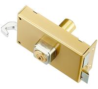 BRICARD 1823 Lock with 5-Pin Horizontal Print Reversible Pull/Push 140x85), Gold