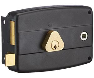 BRICARD 1842 Box Lock Horizontal 2 Entry Cylinder 5 Left Pins Black