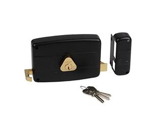 BRICARD 1843 with Horizontal Print 2 5 Cylinder Lock Right, Black