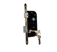 Bricard 2607 Recessed Lock 50 mm Axle for Entrance Door with 60 mm Cylinder NF Standard Black