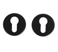 Bricard 27E4081 Pair of Osmosis Rosettes 2, Front Door (Key i) Matte Black