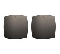 Bricard 80090T2 Pair of Rosettes Titanium zamack Evidence, Interior Door Without Key