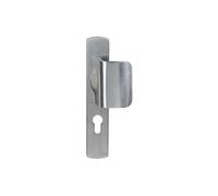 Bricard 8879051 Handle Set on Evidence Plate Satin Chrome Front Door Handle and Wing