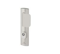Bricard Expression 9910071 Door Handle Set with Push Plate, Side Stand and Spoiler for Entrance Door, Silver
