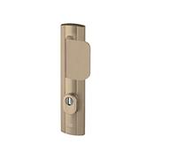 Bricard Expression 9910091 Armored Door Handles on Express Plate Support + Entrance Door Spoiler for European Cylinder Amber