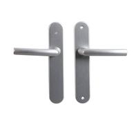 Bricard Pair of 7E8072 Osmose 2 Silver Anodized Door Handles for Interior Keyless Door (Cane Beaker).