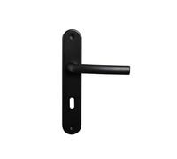 Bricard Pair of Door Handles 7E8080 Osmose 2 Key L-Black Matt for Bedroom Door Interior Key