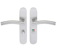 Bricard Tempo Classic 666476 Set of Stainless Steel Handles on Plate with Lock and Indicator Light