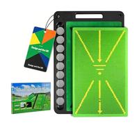 BRICH 2-Pack Golf Impact Mat for Swing Path Detection Non-Slip Practice Mat