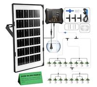 BRICH Automatic Watering System - Innovative solar drip irrigation system with 16 drip irrigation heads, perfect for potted plants, gardens, balcony planters, greenhouses, and holiday watering needs