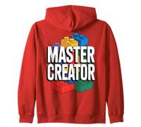 Brick Builder Block Builder Master Creator Zip Hoodie