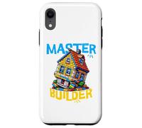 Brick builder master builder of legos funny crooked house Case for iPhone XR