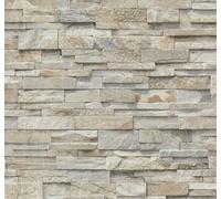 Brick Effect Wallpaper Vinyl 3D Slate Stone Split Face Tile Paste The Wall P+S