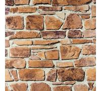 Rasch Tiles Stone Brick Wall Wallpaper
