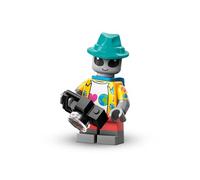 BRICK Flip Alien Tourist (Alien Tourist), Lego Minifigures Series 26 Space (Series 26 Space), single collectible figure, Complete Set with Stand and Accessories, CMF (col26-3)