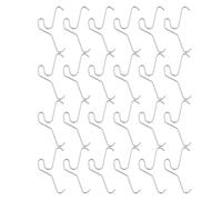 Brick Hook Clips - No Drill Outdoor Hangers | Twenty Four Piece Damage Free Mounting Hooks Heavy Duty Brick Siding Wall Clips for Christmas Lights Wreaths Plants Garlands Pictures Decor