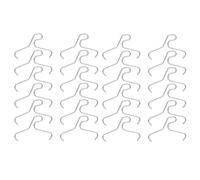 Brick Hooks - No Drill Stainless Steel Brick Wall Clips, 24 Pack | Heavy Duty Bricks Siding Hangers, Christmas Decor Hanging Clips for Wreaths Garlands Lights Plants Pictures, Outdoor & Indoor