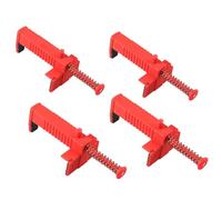 Brick Line Runner Wire Drawer Bricklaying Clamps Red Pack of 4 | Trowel Tool Fixer For Building Construction; Brickwork Wire Puller; Fixture Clamp Set