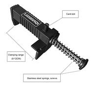 Brick Liner Runner Wire Drawer Lightweight Bricklaying Tool Gauge Fixer Brickwork Line Puller for Building Construction Brickwork Line Puller Practical Brick Liner Runner Wire Drawer for Bricklaying