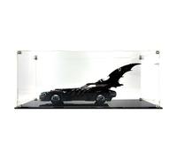 Brick Nest Acrylic Display Case Compatible with LEGO Batman Forever Batmobile 76304 - Premium Clear Dustproof Display Box with Optional Gotham City UV-Printed Background (Essential Edition)
