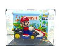 Brick Nest Acrylic Display Case Compatible with LEGO Mario Kart Mario and Standard Kart 72037 - Premium Clear Dustproof Display Box with Racetrack UV-Printed Background (Ultimate Edition)