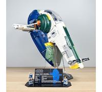 Brick Nest Acrylic Display Stand for LEGO Star Wars Jango Fett's Firespray-Class Starship 75409
