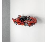 Brick Nest Wall Mount Compatible with Lego Technic Ferrari FXX K 42212 Display Stand Bracket