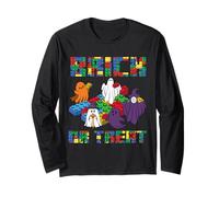 Brick Or Treat Brick Block Building Halloween Master Builder Long Sleeve T-Shirt