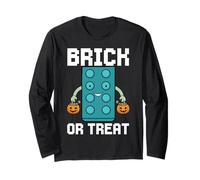 Brick Or Treat Brick Master Builder Toy Block Halloween Long Sleeve T-Shirt
