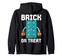 Brick Or Treat Brick Master Builder Toy Block Halloween Zip Hoodie