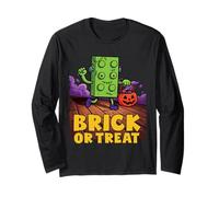Brick Or Treat Master Builder Halloween Trick Or Treating Long Sleeve T-Shirt