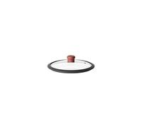 Brick red GLASS COVER Ø20cm "COOK&COLOR"
