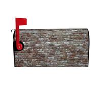 Brick Red Stone Magnetic Mailbox Cover Mailbox Protector Letter Box Flap Easy Install No Tools 21x18 In