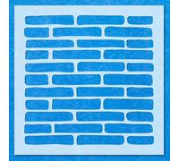 Brick Repeat Pattern Stencil: Mylar Airbrush Wall Art Painting Crafts | DIY-A3 Stencil - Design Size (257 x 257 mm)