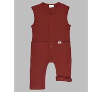 Brick Rib Dungarees Turtledove London Dark Red 3-4 Years
