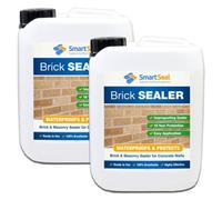 Brick Sealer And Waterproofer, (Smartseal), Water Proofer And Damp Proofer, Breathable, 10 Year Protection, 2 X 5L