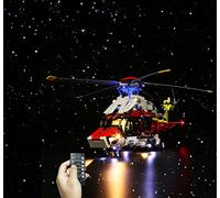 Brick Shine GC Light kit for Lego® Airbus H175 Rescue Helicopter 42145 (Lego Set is not Included) (Remote Version)