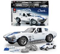 Mattel Brick Shop Hot Wheels Elite Series Building Set, Corvette Grand Sport with 918 Pieces, Realistic Details and Custom Decals, Adult Collectors and Kids Ages 10+, JGR31