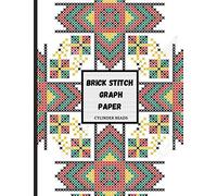 Brick stitch graph paper cylinder beads: Beading Graph Paper with cylinder beads Pattern to create your own beadwork designs 8.5"x11" (110 pages).