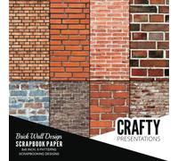 Brick Wall Design Scrapbook Paper: Brick Pattern 8x8 Single Sided For DIY Papercrafts Crafts Homemade Greeting Cards Party Invites Scrapbooking Paper Pad Origami 16 Printmaking Paper Sheets